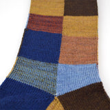 Marcomonde - Squares Socks Wool - Navy