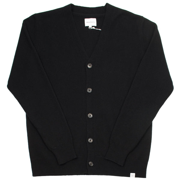 Norse Projects - Adam Lambswool Cardigan - Black