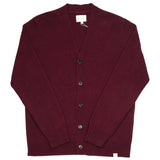 Norse Projects - Adam Lambswool Cardigan - Burgundy