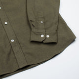 Norse Projects - Anton Brushed Flannel Shirt - Dark Green