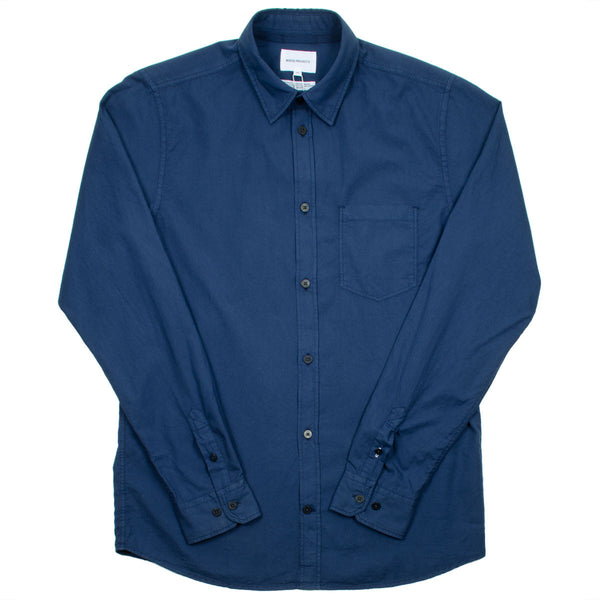 Norse Projects - Anton Light Oxford Overdyed Shirt - Navy