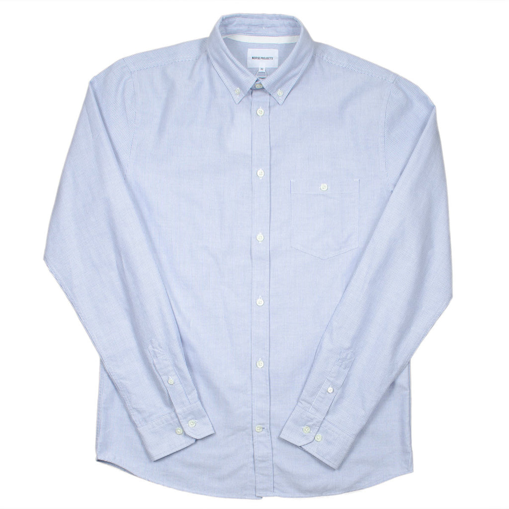 Norse Projects - Anton Oxford Shirt - Navy Stripes