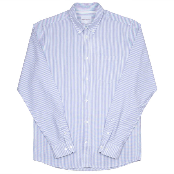 Norse Projects - Anton Oxford Shirt - Pale Blue Stripe