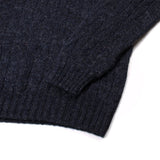 Norse Projects - Birnir Cable Lambswool Sweater - Charcoal Melange
