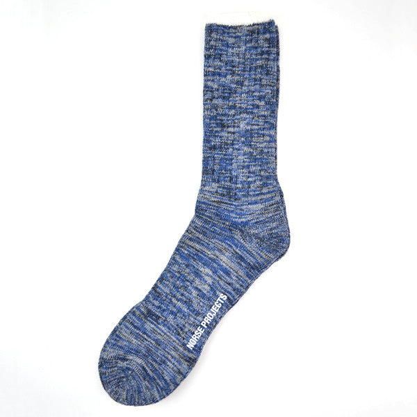Norse Projects - Bjarki Blend Socks - Bristol Blue