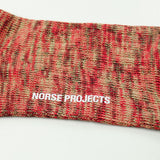 Norse Projects - Bjarki Blend Socks - Cabin Red