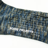 Norse Projects - Bjarki Blend Socks - Ensign Blue