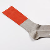Norse Projects - Bjarki Colour Block Socks - Burned Red