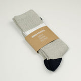 Norse Projects - Bjarki Cotton Sport Socks - Light Grey Melange