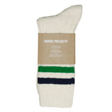 Norse Projects - Bjarki Slub Stripe Socks - Sporting Green