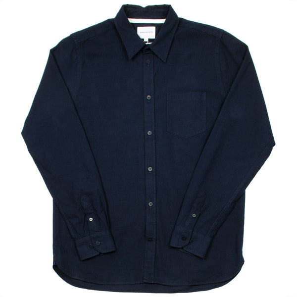 Norse Projects - Hans Mouliné Shirt - Navy