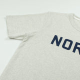 Norse Projects - James Mouliné Norse Print T-shirt - Ecru Mélangé