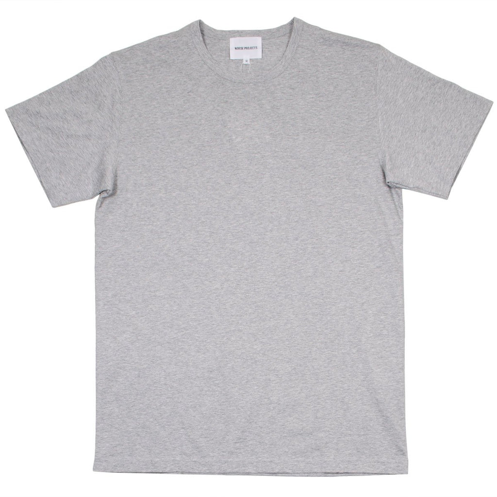 Norse Projects - Jesper Mercerized T-shirt - Light Grey Melange