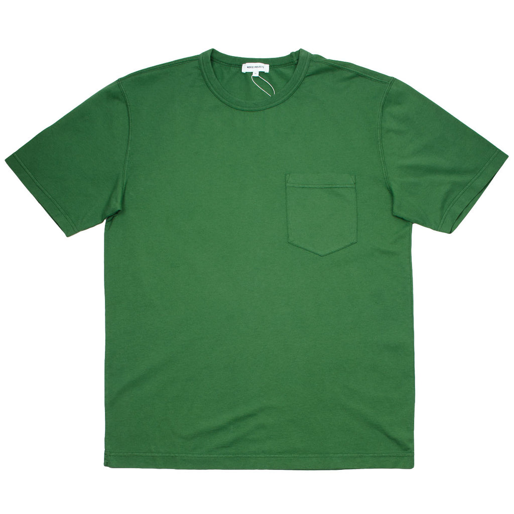 Norse Projects - Johannes GMD Pocket T-shirt - Leaf Green