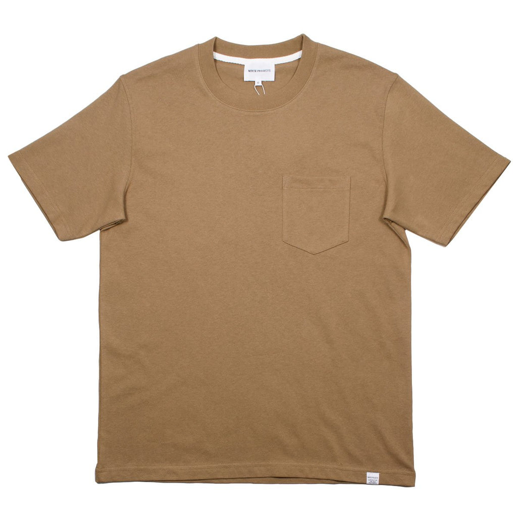 Norse Projects - Johannes Pocket T-shirt - Camel