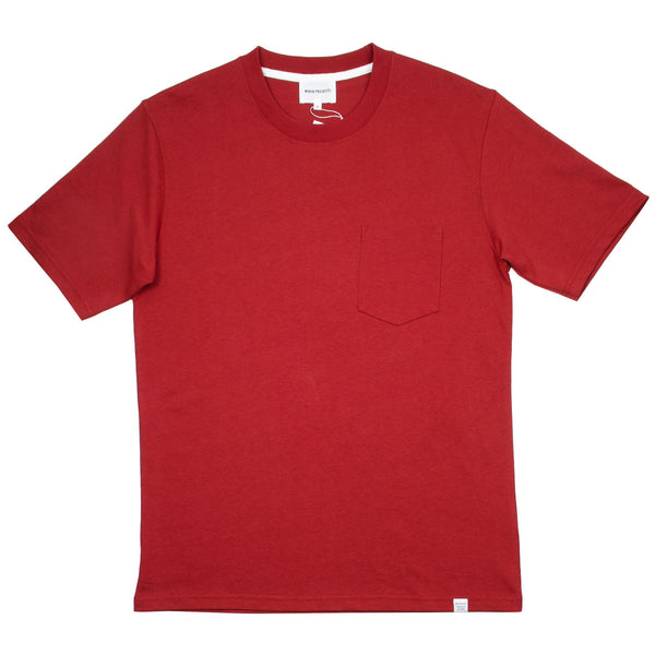 Norse Projects - Johannes Pocket T-shirt - Carmine Red