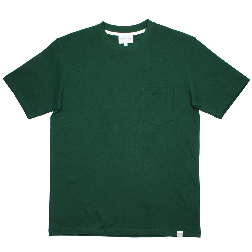 Norse Projects - Johannes Pocket T-shirt - Dartmouth Green