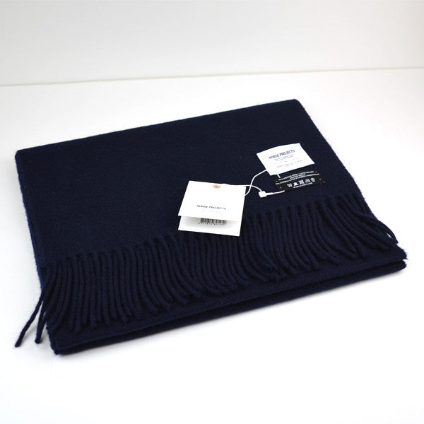 Norse Projects x Johnstons - Hop Sack Scarf - Dark Navy