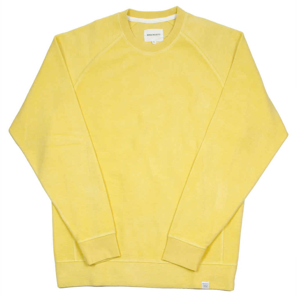 Norse Projects - Ketel Solid Brushed Sweatshirt - Strand Yellow