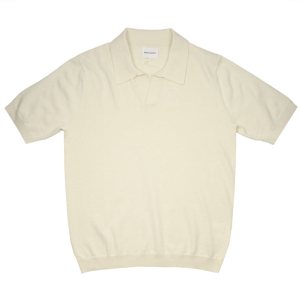 Norse Projects - Leif Cotton Linen Polo - Kit White