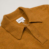 Norse Projects - Marco Lambswool Polo - Mustard Yellow