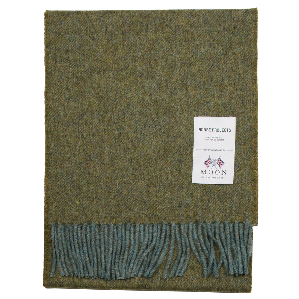 Norse Projects - Moon Lambswool Scarf - Linden Green