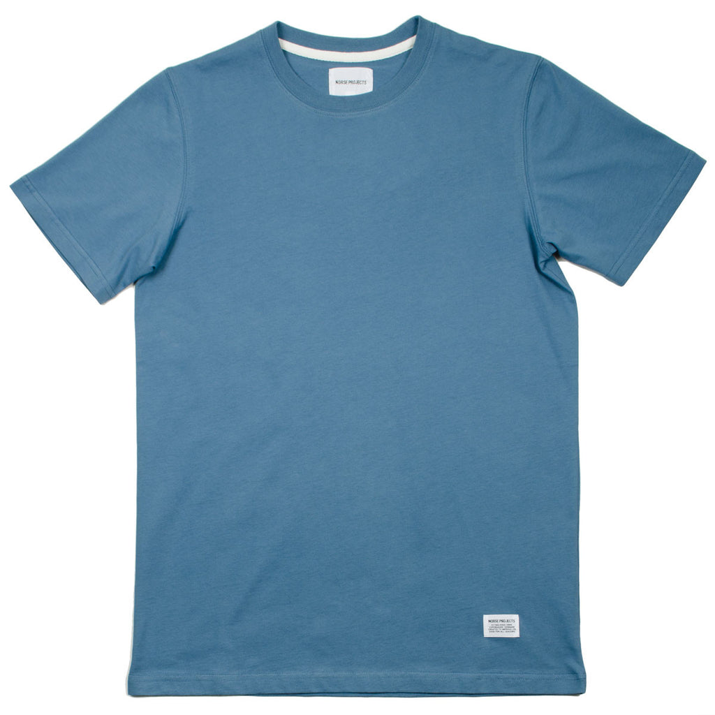 Norse Projects - Niels Basic T-shirt - Marginal Blue