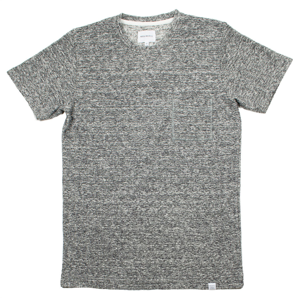 Norse Projects - Niels Japanese Pocket T-shirt - Mouse Grey Melange