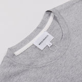 Norse Projects - Niels Layer Logo T-shirt - Light Grey Melange