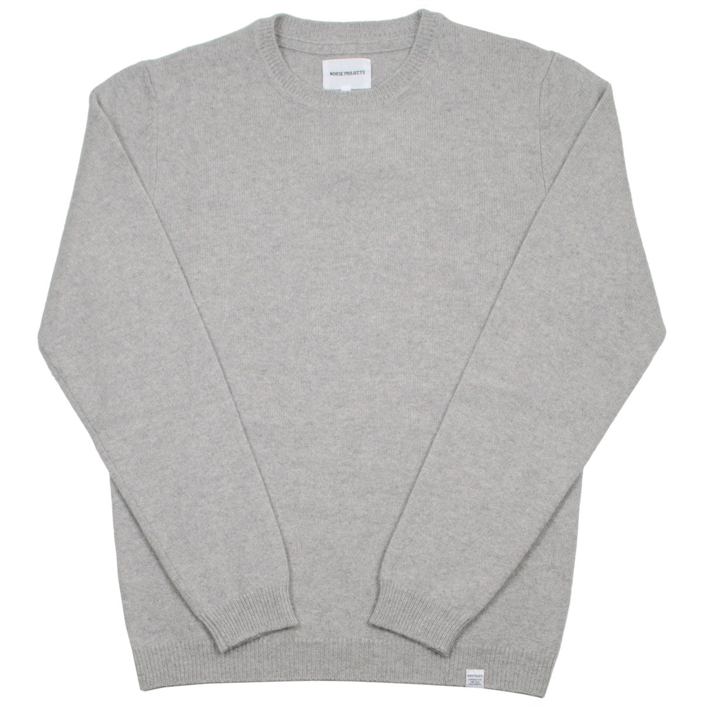 Norse Projects - Sigfred Lambswool Sweater - Light Grey Melange
