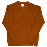 Norse Projects - Sigfred Rib Alpaca Merino Sweater - Burnt Orange