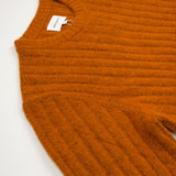 Norse Projects - Sigfred Rib Alpaca Merino Sweater - Burnt Orange