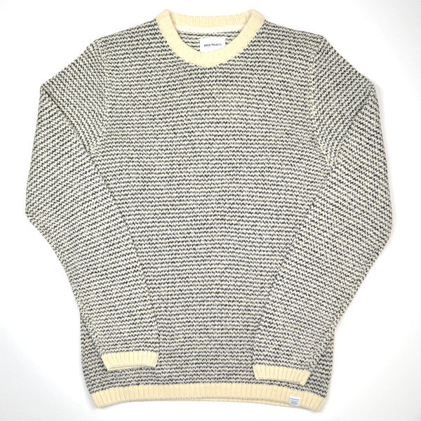 Norse Projects - Sigfred Stripe Sweater - Kit White