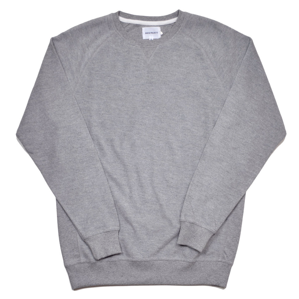 Norse Projects - Tristan Reversed Sweatshirt - Light Grey Melange