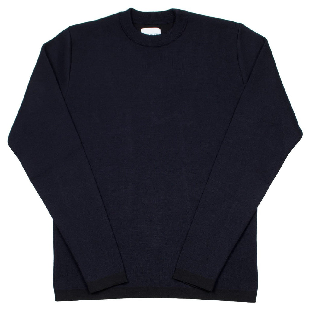 Norse Projects - Verner Double Faced Merino Sweater - Dark Navy