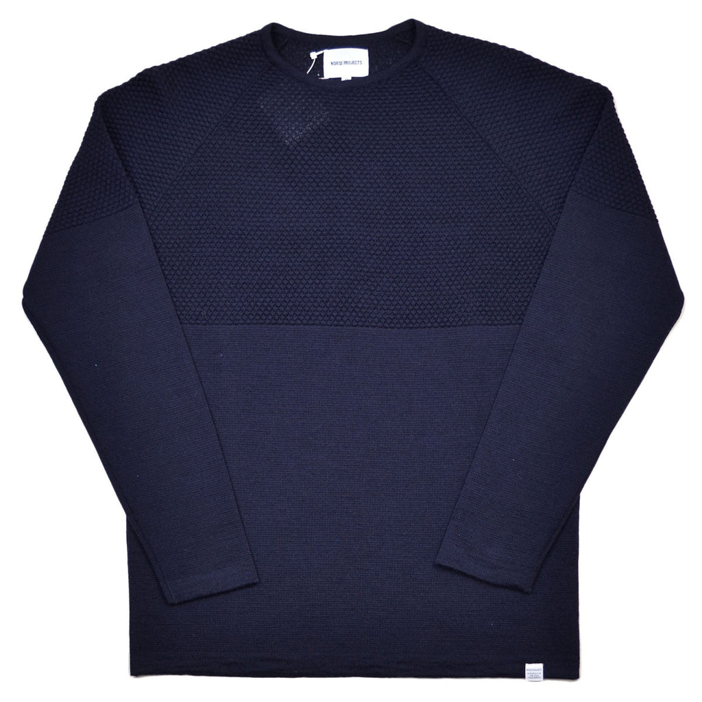 Norse Projects - Ville Summer Bubble Sweater - Dark Navy