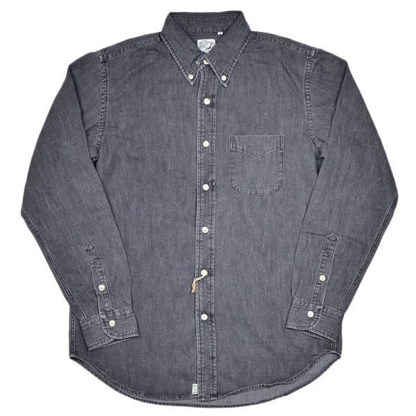 orSlow - Button-down Shirt - Black Grey Denim