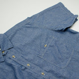 orSlow - Loose Fit Short Sleeve Shirt - Chambray