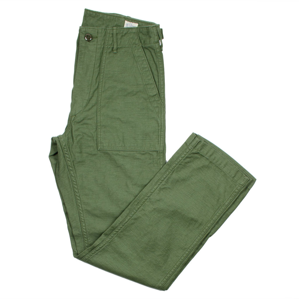 Slim Fit Fatigue Pants - Green
