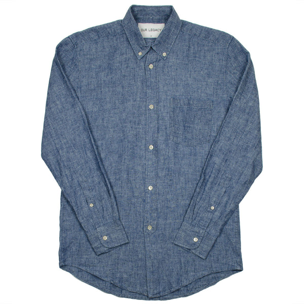 Our Legacy - 1940's Shirt - Blue Chambray