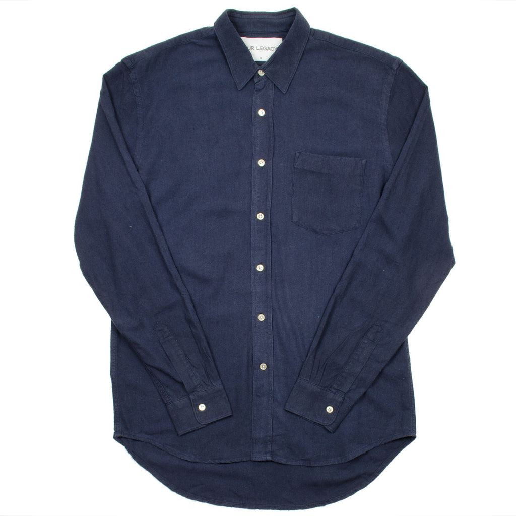 Our Legacy - Classic Shirt - Navy Silk