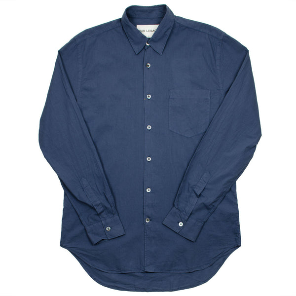 Our Legacy SPLASH - First Shirt - Navy Voil