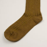 RoToTo - Cotton Wool Rib Socks - O.D.