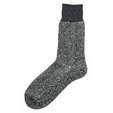RoToTo - Doubleface Silk / Cotton Socks - D. Gray / Black