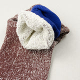 RoToTo - Doubleface Silk / Cotton Socks - Blue / Brown