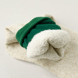 RoToTo - Doubleface Silk / Cotton Socks - Green / M. Beige