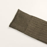 RoToTo - Linen Cotton Rib Socks - Dark Gray