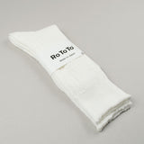 RoToTo - Linen Cotton Rib Socks - Off White