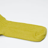 RoToTo - Linen Cotton Rib Socks - Yellow