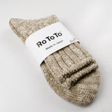 RoToTo - Low Gauge Slub Socks - Beige